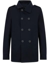 Herno - Double-Breasted Buttoned Coat - Lyst