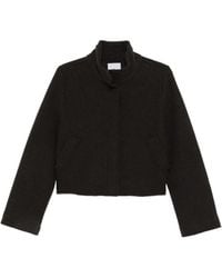 Whyci - High-Neck Cropped Coat - Lyst