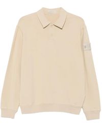 Stone Island - Logo-Patch Long-Sleeve Polo Shirt - Lyst
