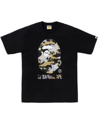 A Bathing Ape - Ape Head Camouflage-Print T-Shirt - Lyst
