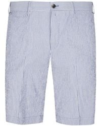 PT Torino - Button-Fastening Striped Cotton Shorts - Lyst