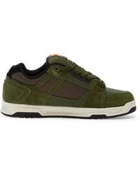 DC Shoes - Suede-Panelled Perforated Sneakers - Lyst
