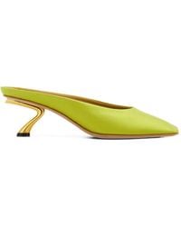 Ferragamo - S-Shaped Heeled Mules - Lyst