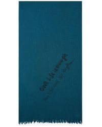 Y's Yohji Yamamoto - Oversized Fringe-Trim Scarf - Lyst