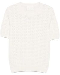 Lisa Yang - Top A Maniche Corte - Lyst