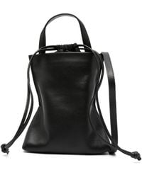 Buy AESTHER EKME Marin Leather Shoulder Bag - Black At 25% Off