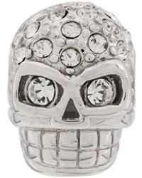 Northskull Ohrring mit Totenkopf - Mettallic