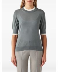 Gran Sasso - Contrast-Trim Short-Sleeve T-Shirt - Lyst