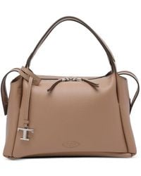 Tod's - Boston Double Handle Clutch Bag - Lyst