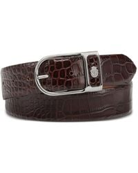 Billionaire - Crocodile-Embossed Leather Belt - Lyst