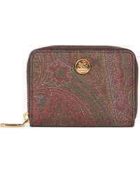 Etro - Arnica Pegaso-Charm Paisley Wallet - Lyst
