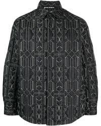 Palm Angels - Monogram-Quilted Shirt Jacket - Lyst