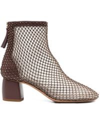 forte_forte - My Alma Studded-Net Ankle Boots - Lyst