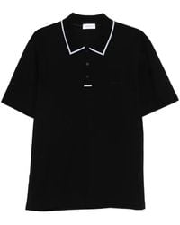 Ferragamo - Stripe-Detail Polo Shirt - Lyst