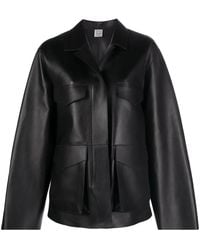 TOTEME - Army Leather Biker Jacket - Lyst