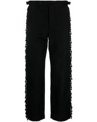 Bode - Beaded Mid-rise Straight-leg Trousers - Lyst