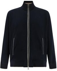 Paul & Shark - Cotton Lyocell Zip Hoodie - Lyst