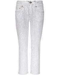 R13 - Boy Straight Low-Rise Slim-Fit Jeans - Lyst