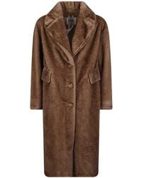 S.w.o.r.d 6.6.44 - Single-Breasted Faux-Fur Coat - Lyst