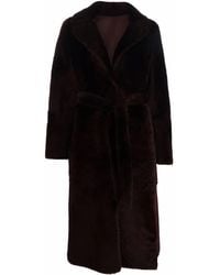Yves Salomon - ベルテッド コート - Lyst