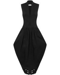 Moschino - Robe En Broderie Anglaise À Col V - Lyst