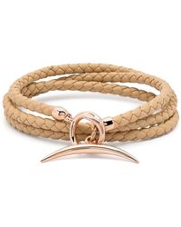 Shaun Leane - Rose Gold Vermeil And Leather Quill Bracelet - Lyst