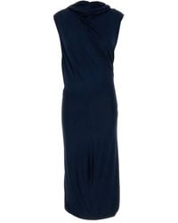 Magda Butrym - Draped Hooded Midi Dress - Lyst