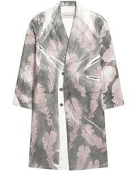 Dries Van Noten - Printed Double-Breasted Coat - Lyst