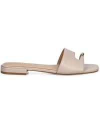 Guess - Tablita Logo-Plaque Toe-Strap Sandals - Lyst