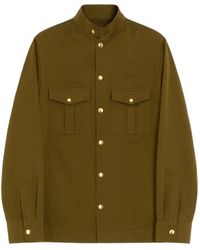 Valentino Garavani - Canneté Cotton Shirt Jacket With Vlogo Embroidery - Lyst