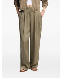 Michael Kors - Satin Wide-Leg Trousers - Lyst