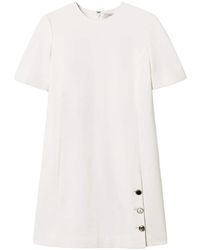 Twinset - Abito Corto Con Bottoni - Lyst
