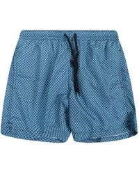 Drumohr - Geometric-Print Swim Shorts - Lyst