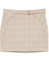Patrizia Pepe - Plaid-Pattern Mini Skirt - Lyst