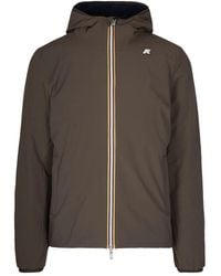 K-Way - Logo-Detail Hooded Jacket - Lyst