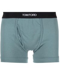 Tom Ford Boxershorts Met Logoband - Blauw