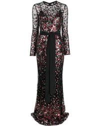 Elie Saab - Sequin-embellished Tied-waist Gown - Lyst