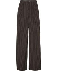 ROTATE BIRGER CHRISTENSEN - Pinstripe Wide-Leg Trousers - Lyst