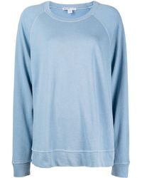 James Perse - French-terry Cotton Sweatshirt - Lyst