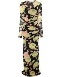 Blumarine - Maxi-Jurk Met Bloemenprint - Lyst