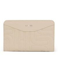 Lancel - Zipped Quilted Compact Wallet - Lyst