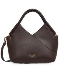 Twinset - Wrapped-Detail Logo-Plaque Tote Bag - Lyst