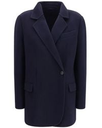 Brunello Cucinelli - Single-Breasted Merino Wool Jacket - Lyst
