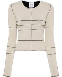 Vetements - Intarsia-Knit Long-Sleeved Top - Lyst