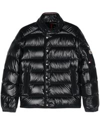Moncler - Short Gourette Down Jacket With Logo - Lyst