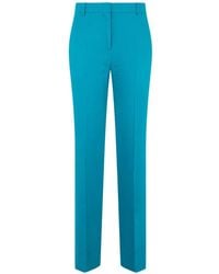 Alberta Ferretti - High-Waisted Straight-Leg Trousers - Lyst