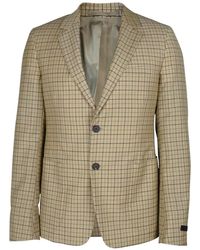 Prada - Check-Pattern Blazer - Lyst