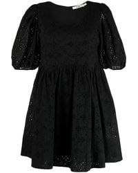 B+ AB - Puff-Sleeved Lace Dress - Lyst