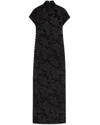 Shanghai Tang - Vestido Con Botones Y Motivo Floral - Lyst