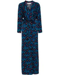 Diane von Furstenberg - Floral-print Wrap Maxi Dress - Lyst